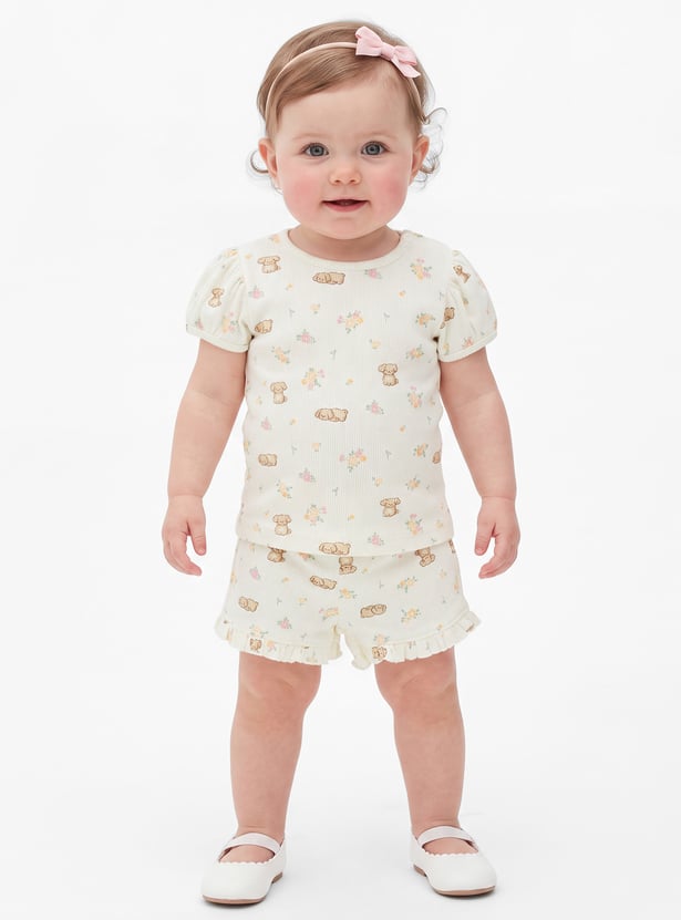 Girls Printed Tops - Pack of 2