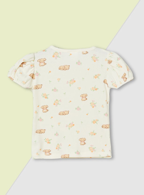 Girls Printed Tops - Pack of 2