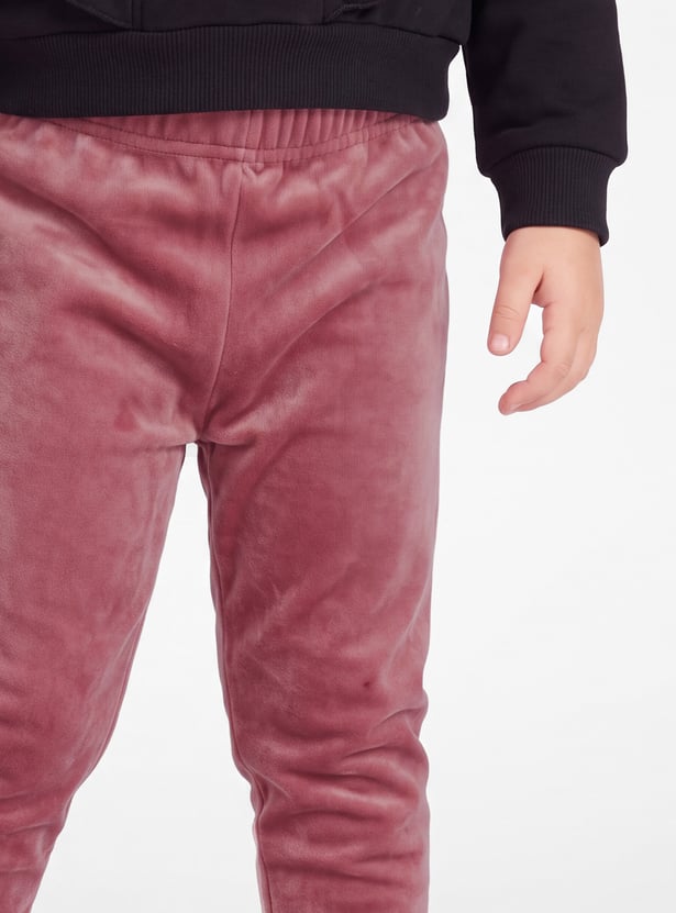 Girls Solid Velor Legging