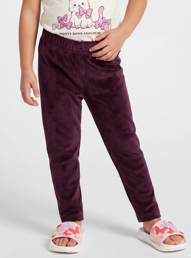 Girls Velour Leggings