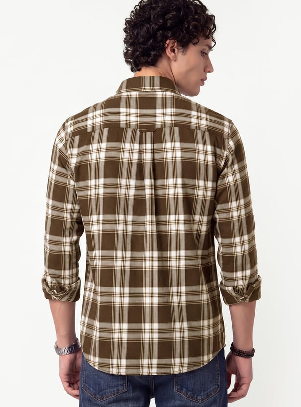 Men Checked Regular Fit Shirt