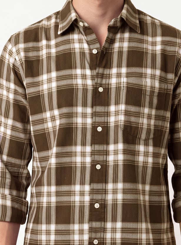 Men Checked Regular Fit Shirt