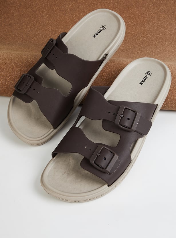 Men Solid Sliders