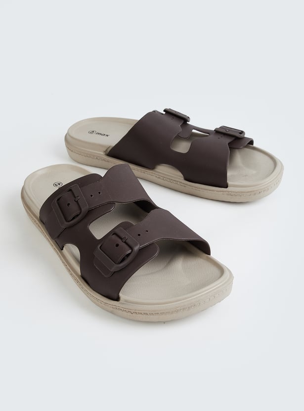 Men Solid Sliders