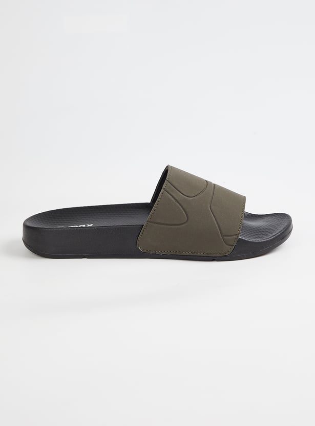 Men Embossed Sliders