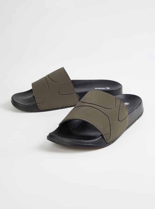 Men Embossed Sliders
