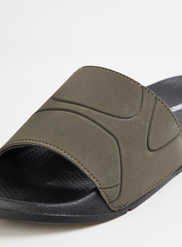Men Embossed Sliders