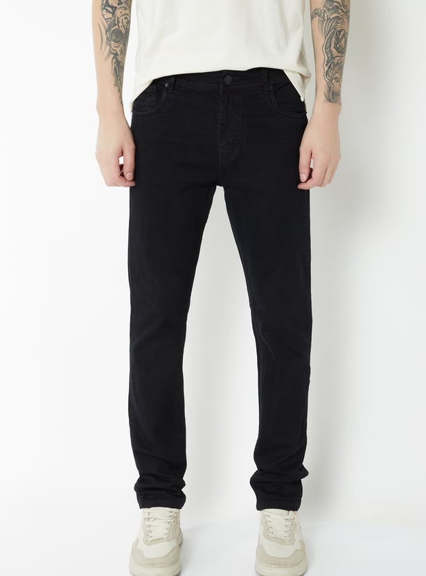Men Solid Regular Fit Jeans