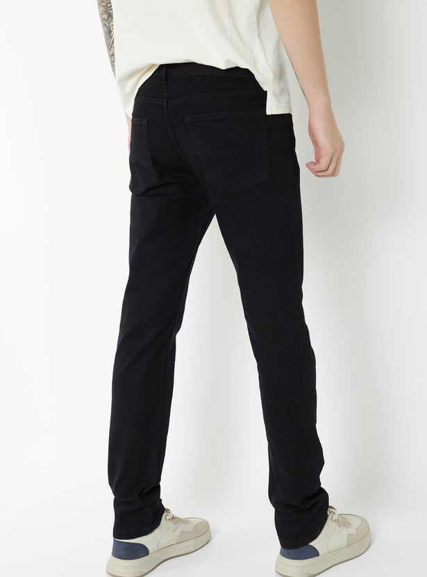 Men Solid Regular Fit Jeans