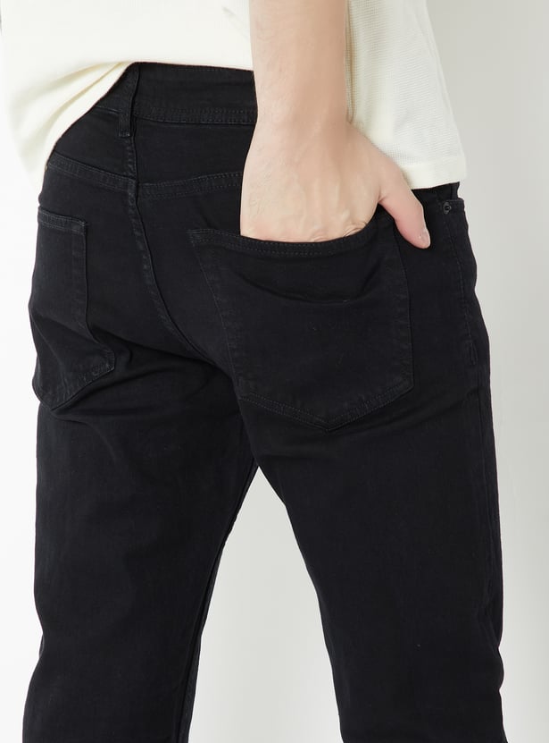 Men Solid Regular Fit Jeans