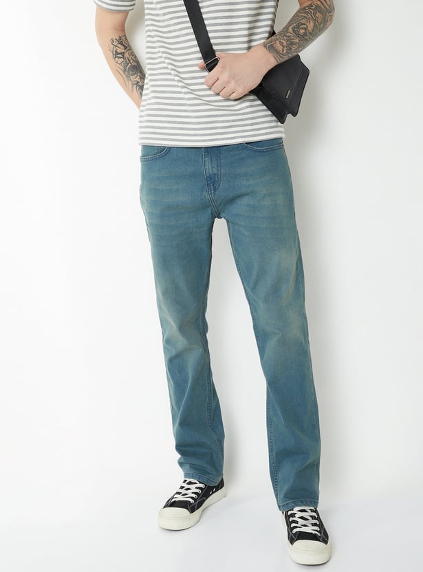 Men Washed Regular Fit Jeans