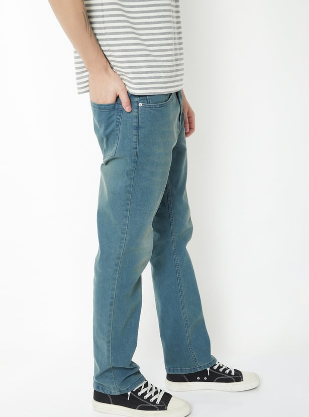 Men Washed Regular Fit Jeans