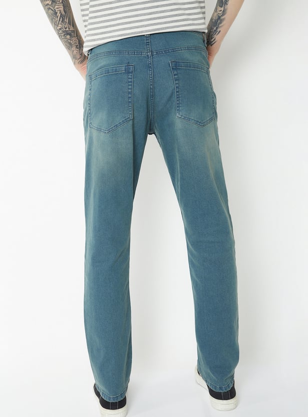Men Washed Regular Fit Jeans