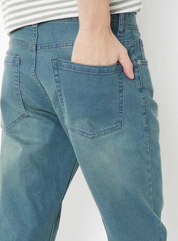 Men Washed Regular Fit Jeans
