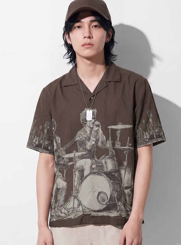 URB_N Men Printed Resort Shirt