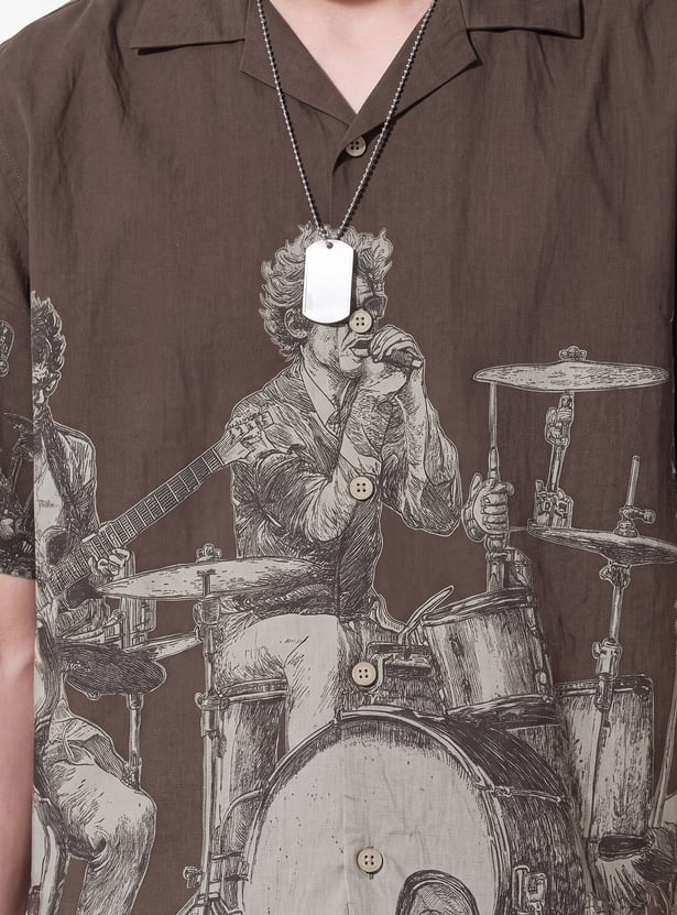 URB_N Men Printed Resort Shirt