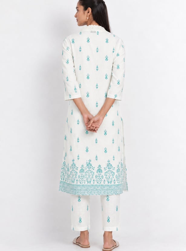 Women Printed Straight Kurta Set