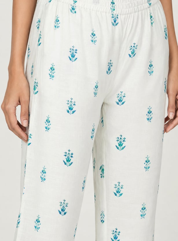 Women Printed Straight Kurta Set