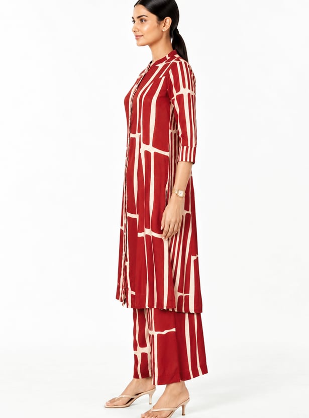 Women Printed A-line Kurta Set