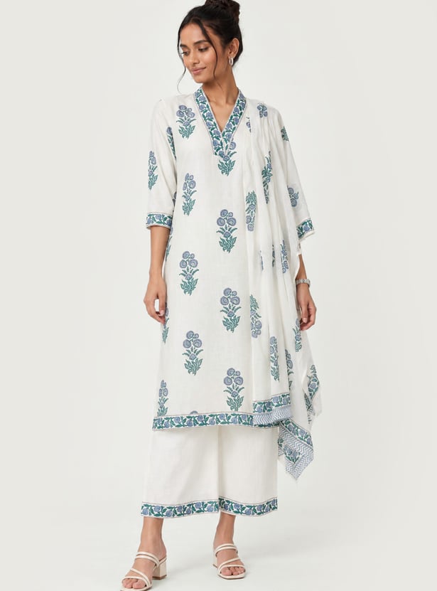 Women Printed Straight Kurta Set