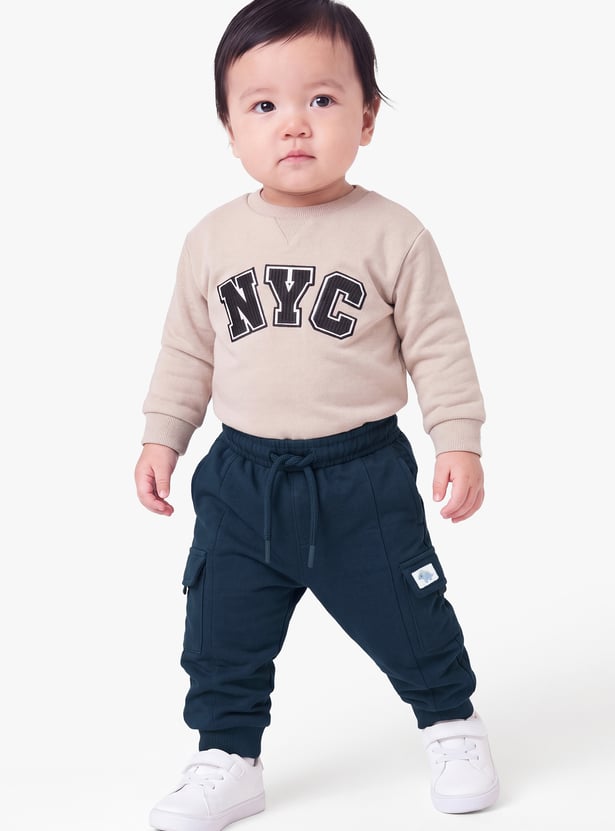 Boys Printed Cargo Joggers - Pack of 2