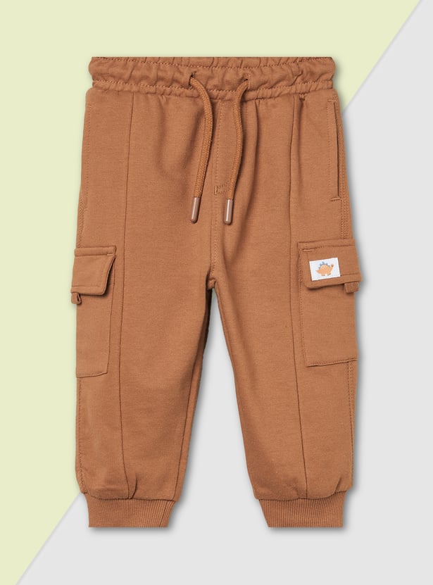 Boys Printed Cargo Joggers - Pack of 2