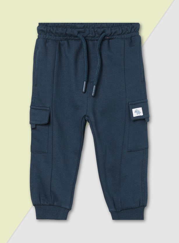 Boys Printed Cargo Joggers - Pack of 2