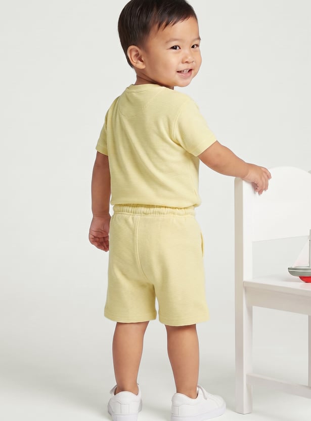 Boys Graphic Appliqued Shorts Set