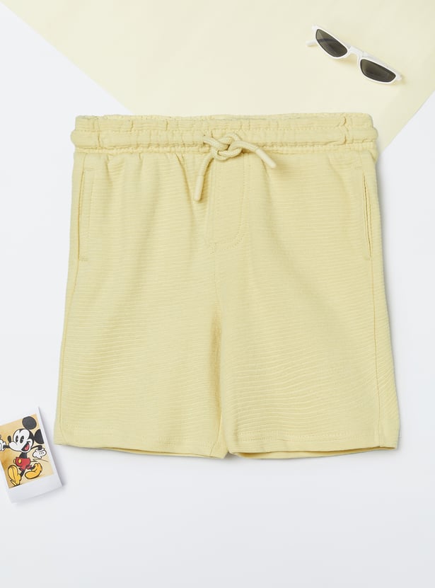 Boys Graphic Appliqued Shorts Set