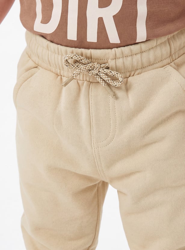Boys Solid Joggers - Pack of 2