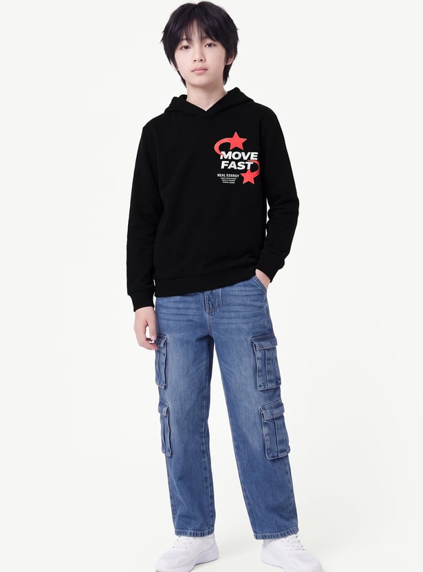 Boys Printed Hoodie