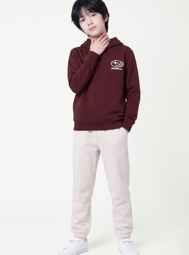 Boys Printed Pullover Hoodie