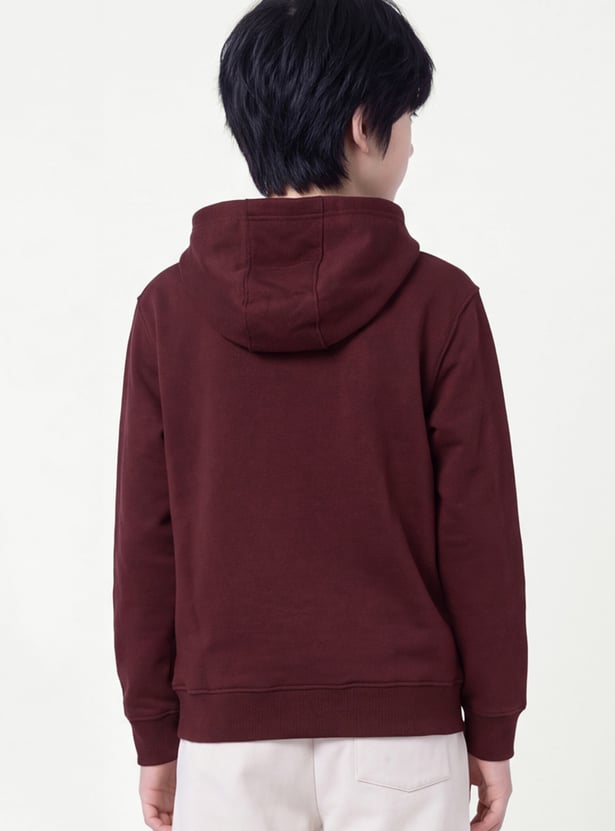 Boys Printed Pullover Hoodie