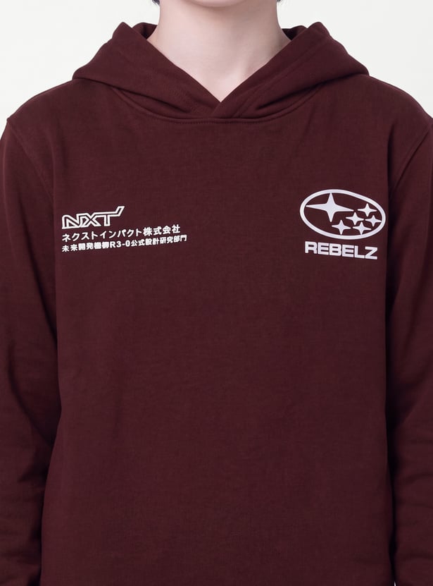 Boys Printed Pullover Hoodie