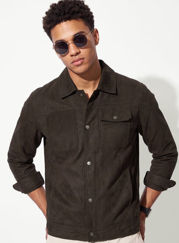 URB_N Men Solid Jacket
