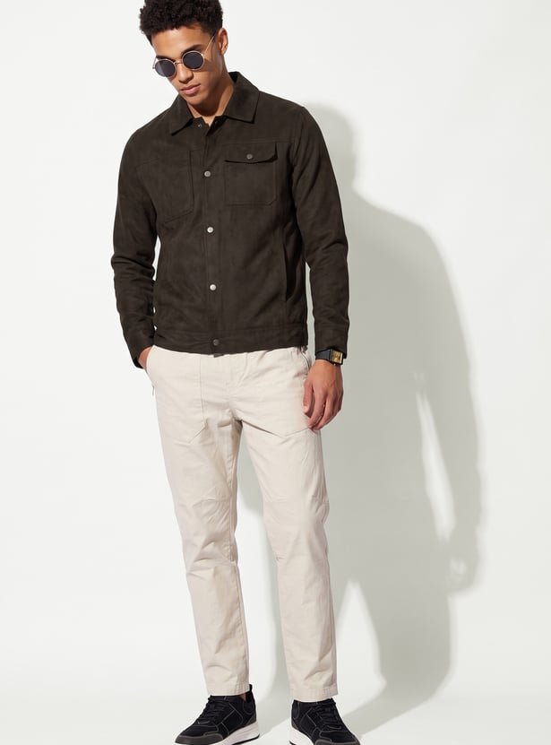 URB_N Men Solid Jacket