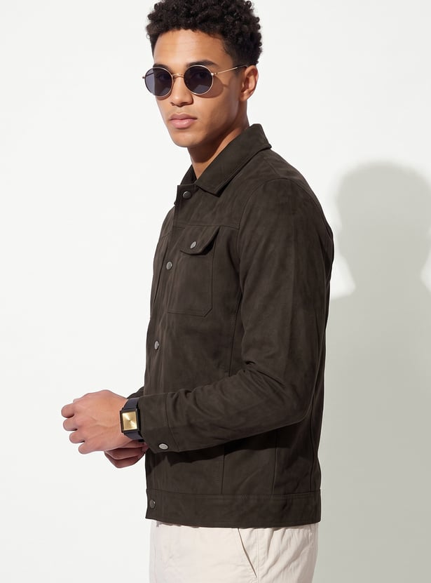 URB_N Men Solid Jacket