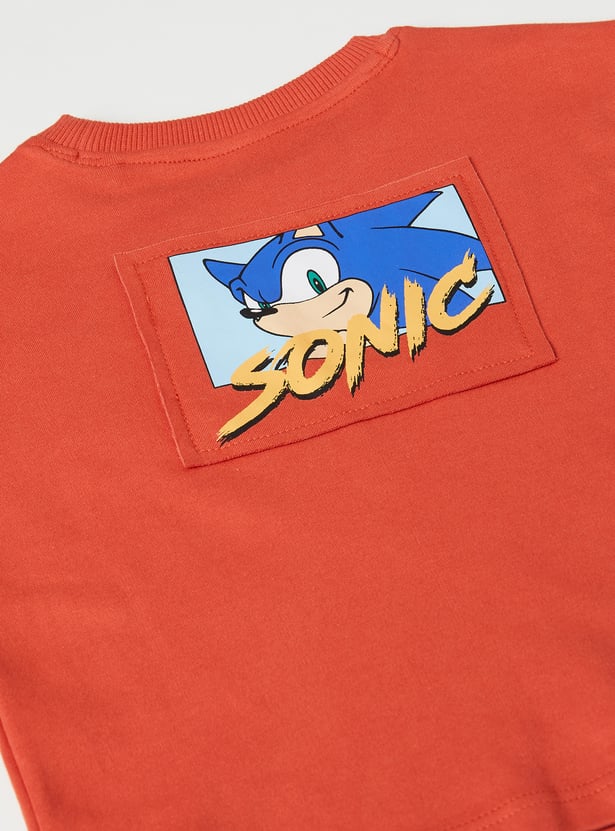 Boys Sonic Printed T-shirt