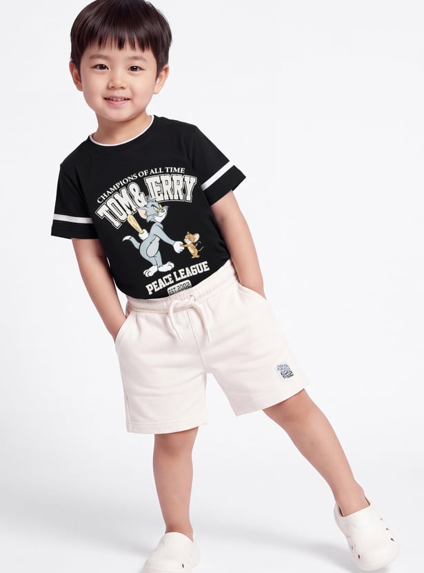 Boys Tom & Jerry Printed Shorts Set