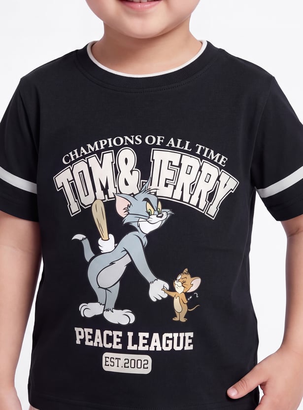Boys Tom & Jerry Printed Shorts Set