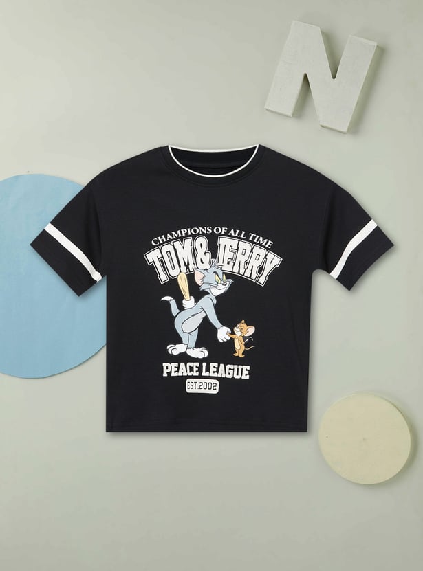 Boys Tom & Jerry Printed Shorts Set
