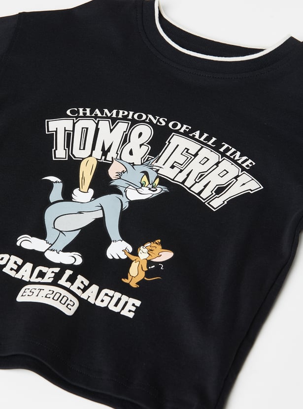 Boys Tom & Jerry Printed Shorts Set