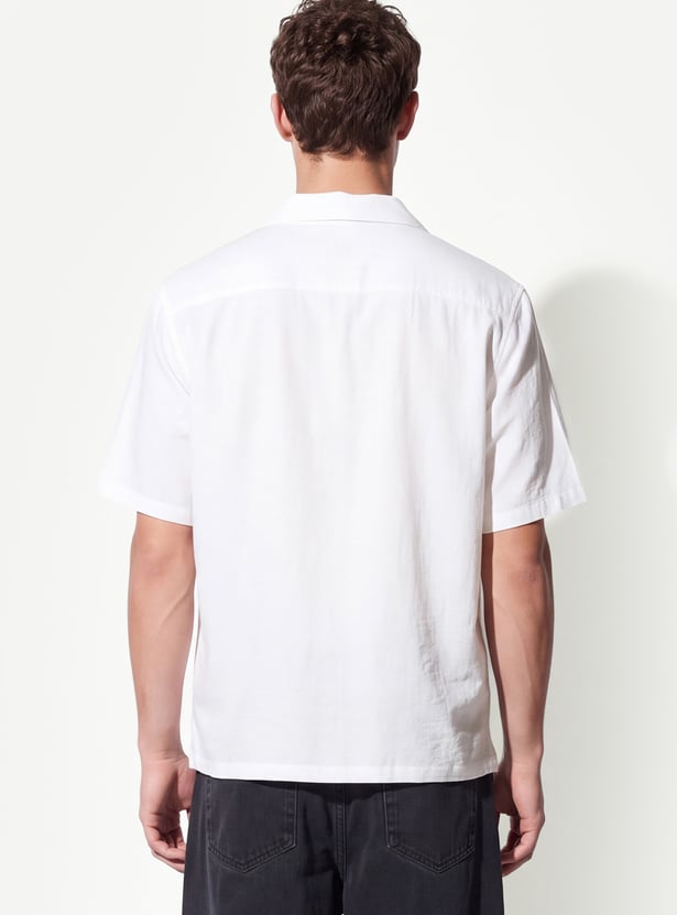 Relaxed Men Embroidered Resort Shirt
