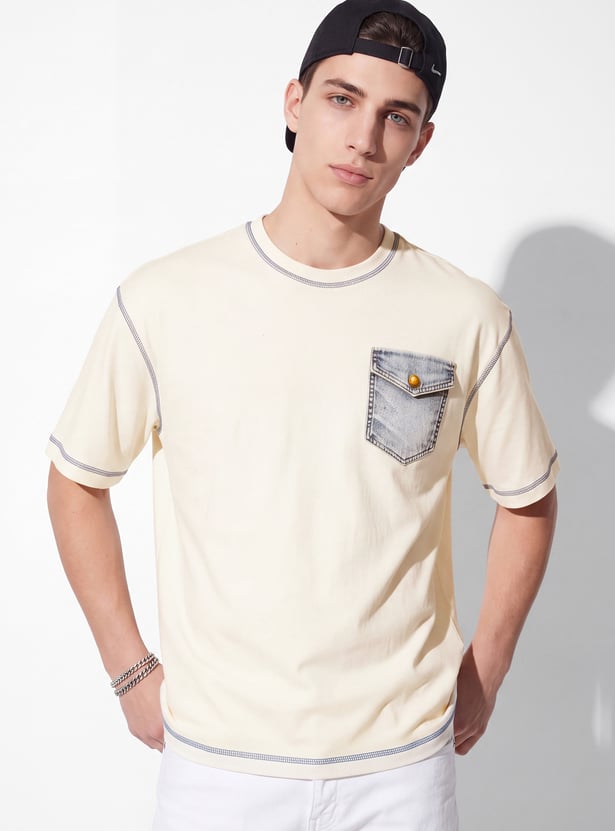 URB_N Men Oversized Solid T-shirt