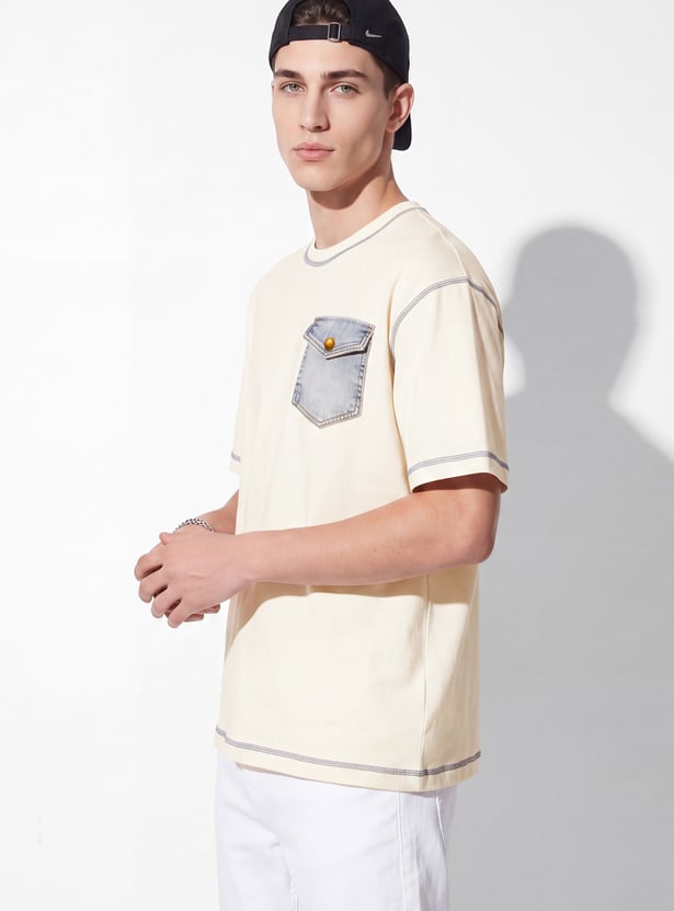 URB_N Men Oversized Solid T-shirt