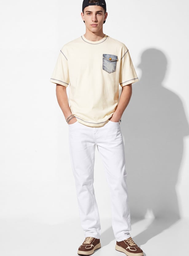 URB_N Men Oversized Solid T-shirt