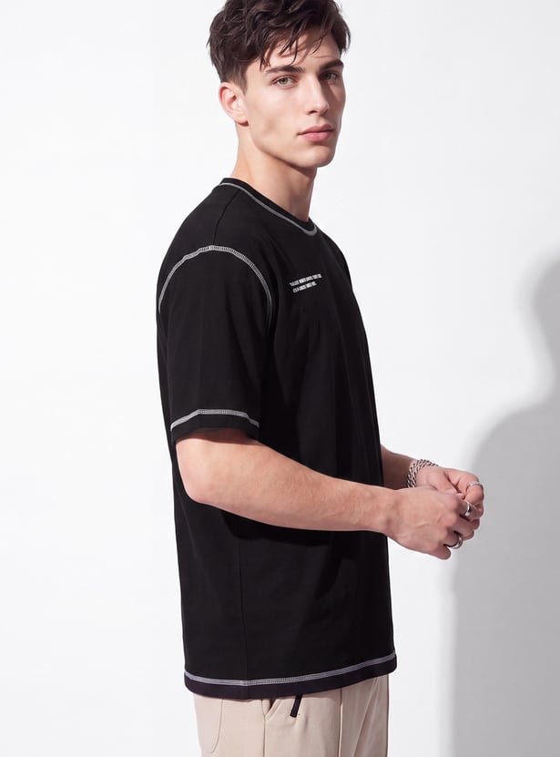 URB_N Men Oversized Placement Printed T-shirt