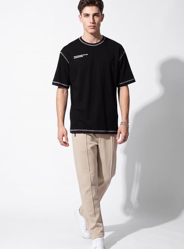 URB_N Men Oversized Placement Printed T-shirt