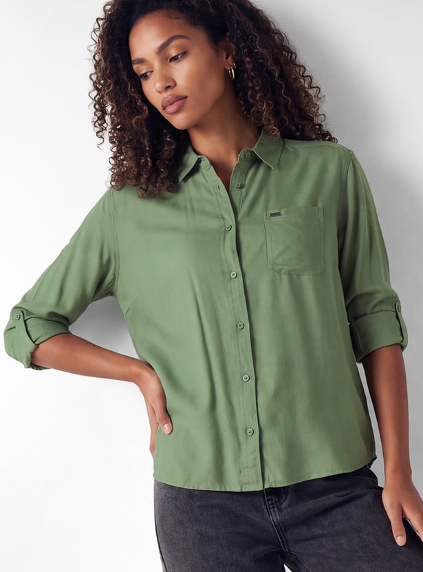 Women Solid Shirt
