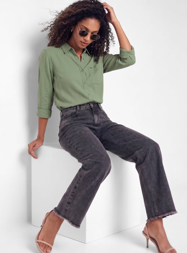 Women Solid Shirt